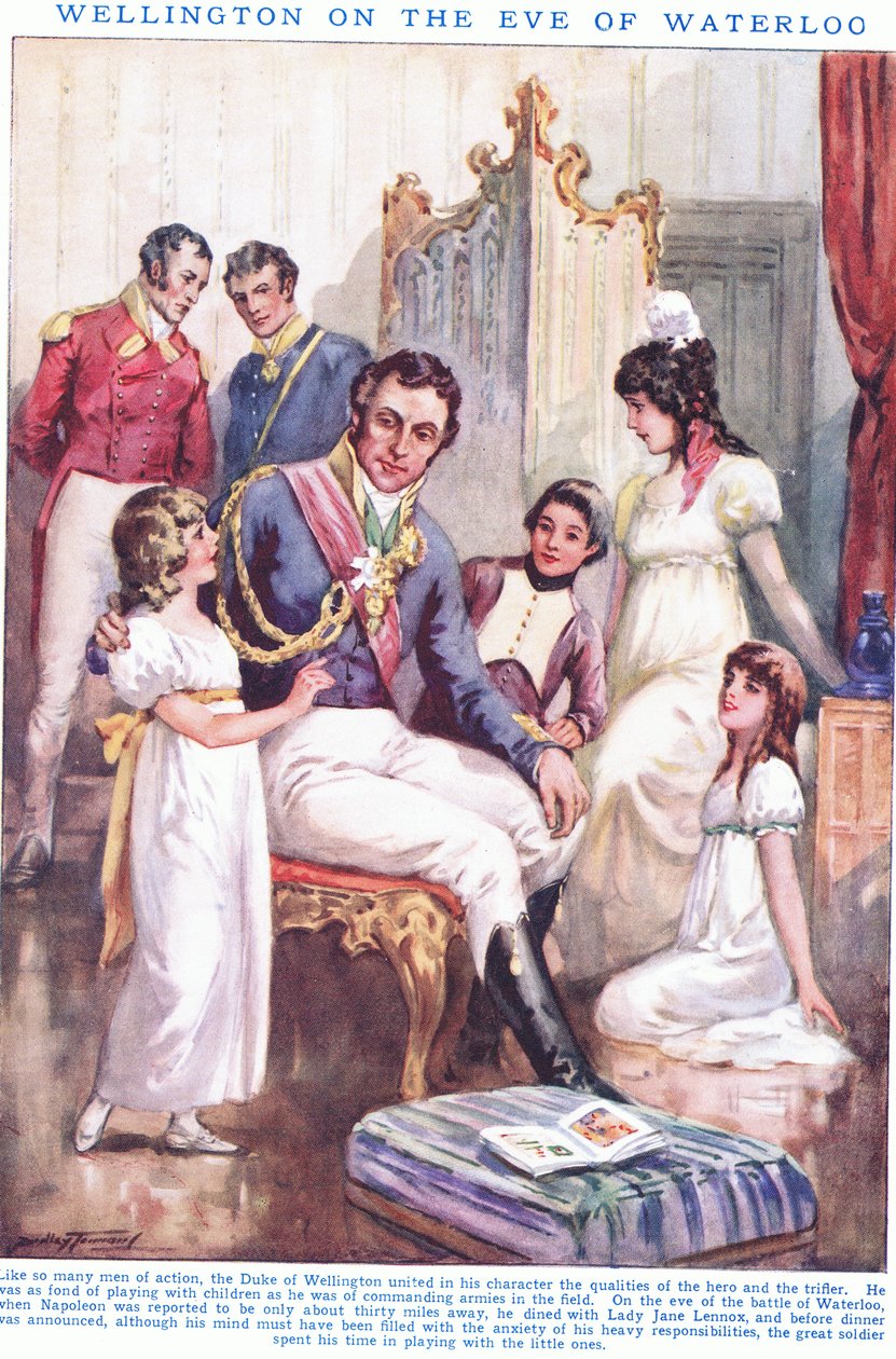 Wellington v předvečer Waterloo AD 1815 od C. Dudley Tennant