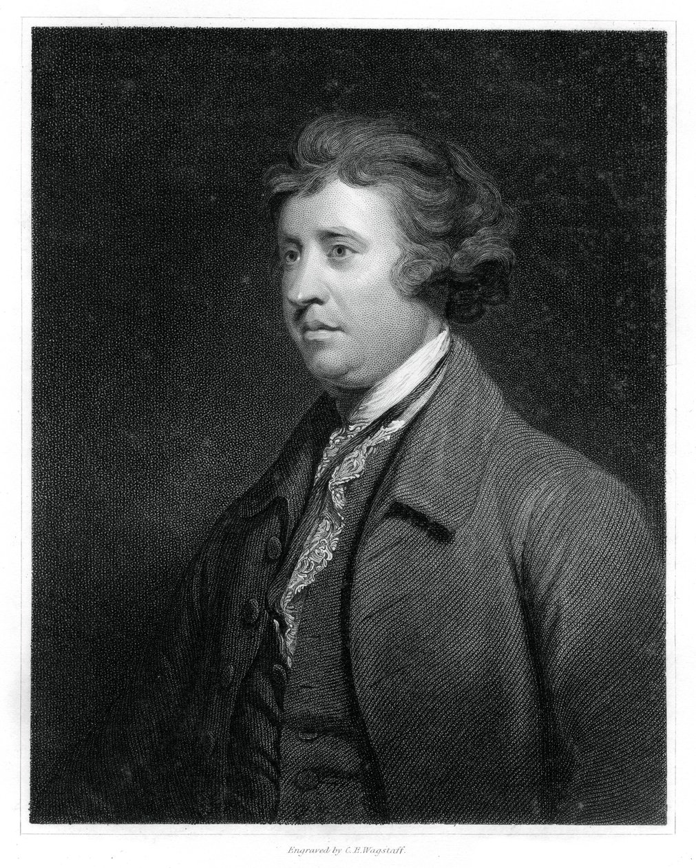 Edmund Burke, anglo-irský státník, spisovatel, řečník, politický teoretik a filozof, 1834. od C. E. Wagstaff