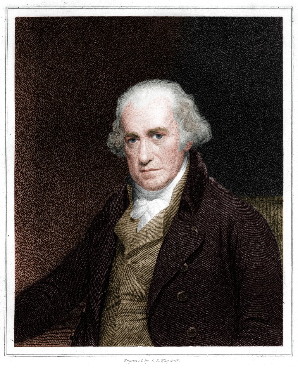 James Watt, skotský inženýr, 1833 od C. E. Wagstaff