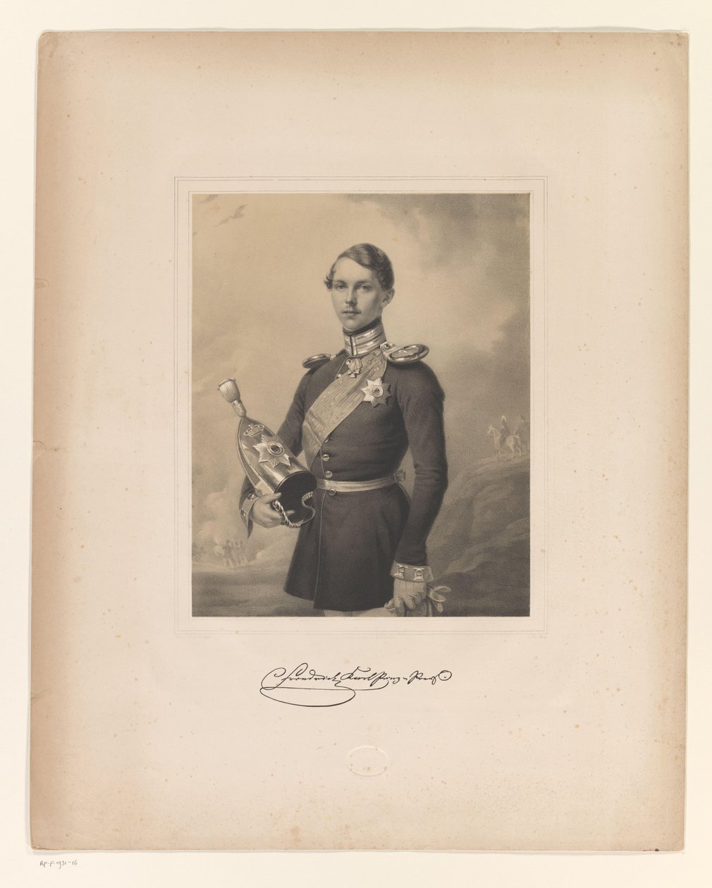 Portrét Fredericka Charlese, prince pruského od C. Fischer