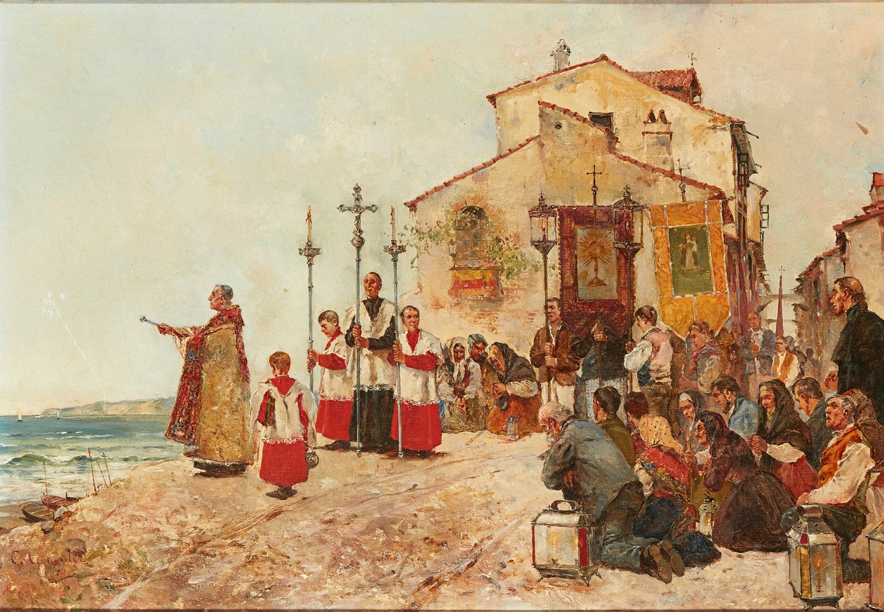 Blessing the Catch (olej na plátně) od C. Gonzalez