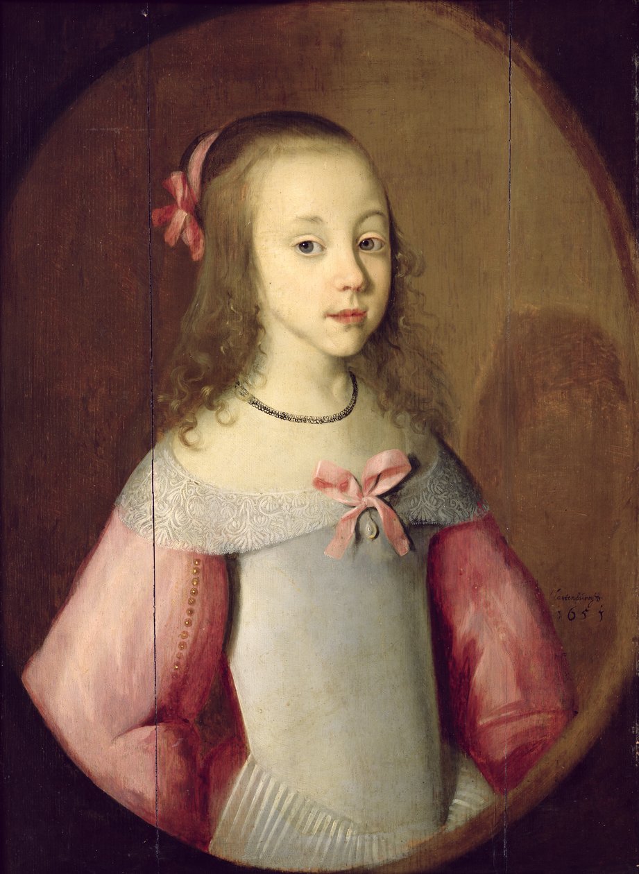 Portrét mladé dívky, 1651 od C. Hastenburg