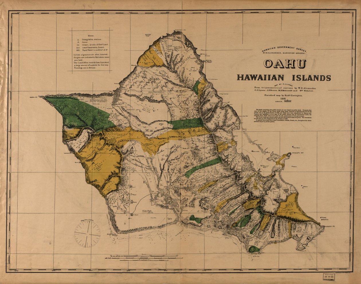Oahu, Havajské ostrovy od C. J.; Covington Lyons