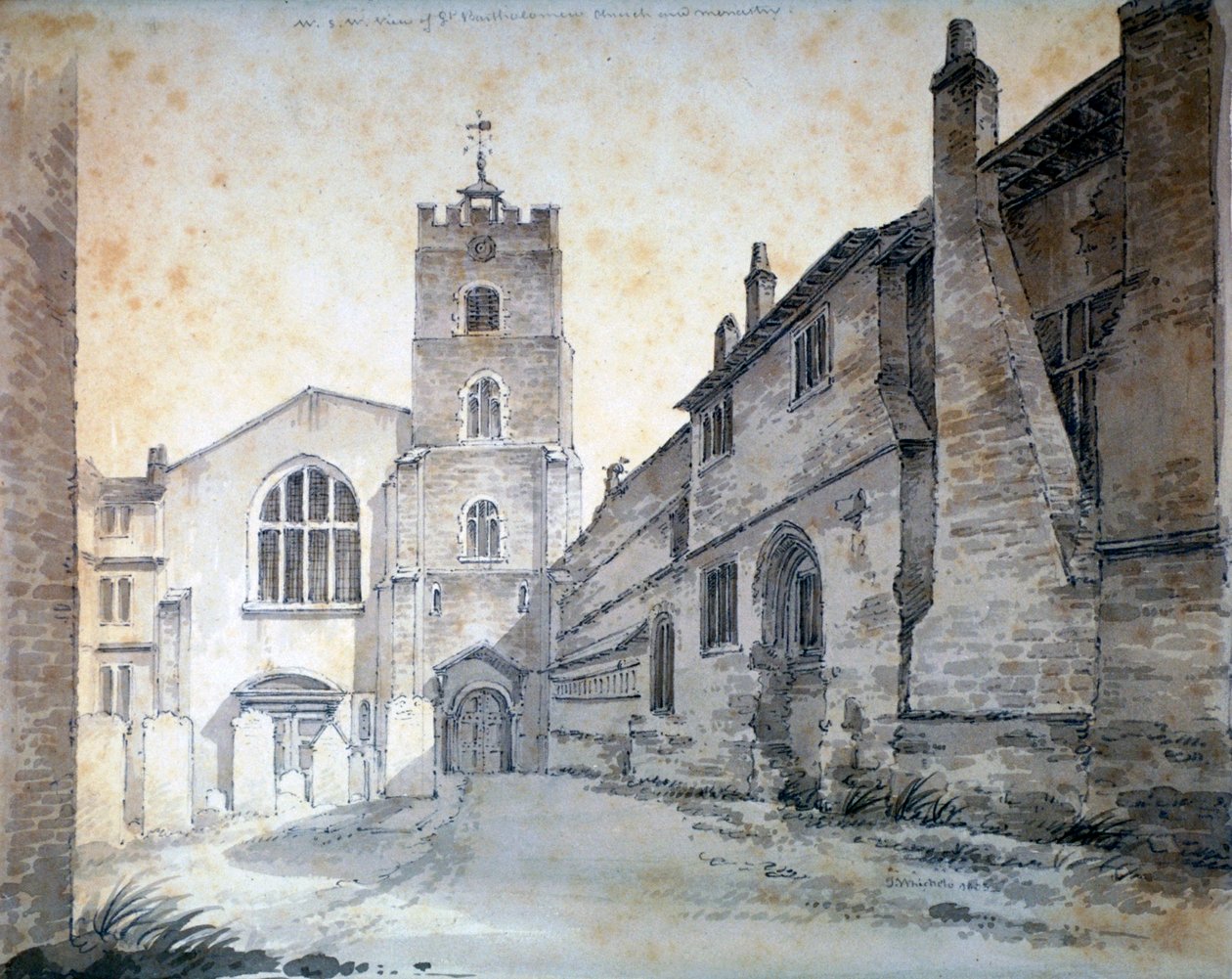 St Bartholomew-the-Great, City of London, 1803 od C John M Whichelo