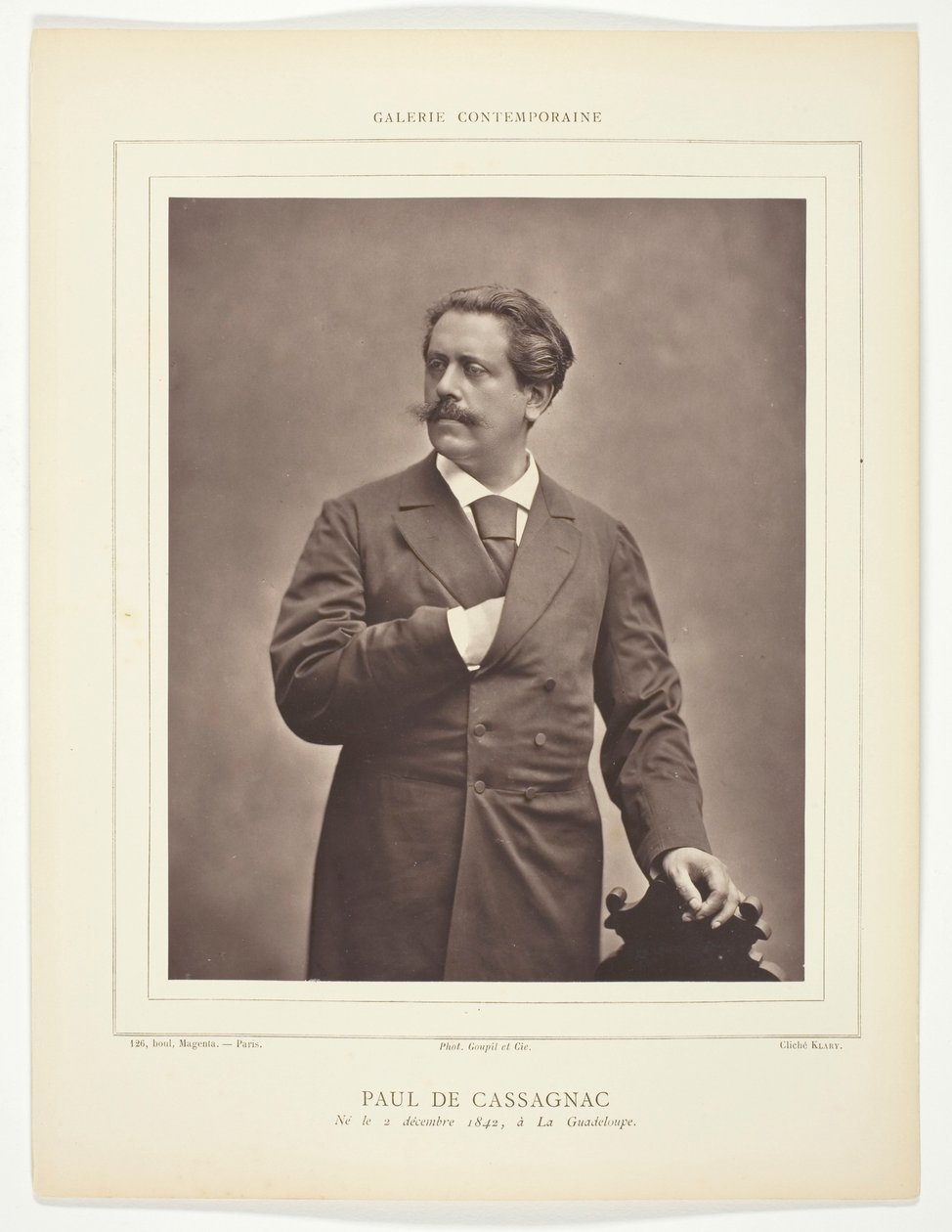 Paul de Cassagnac (francouzský spisovatel a politický novinář, 1842-1904) od C. Klary