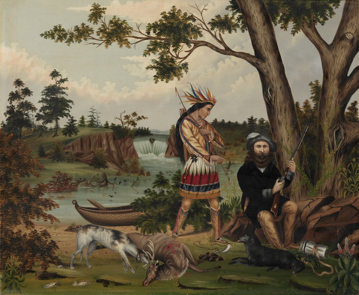 Lovec a indiánský průvodce, 1869. od C. L. Woodhouse