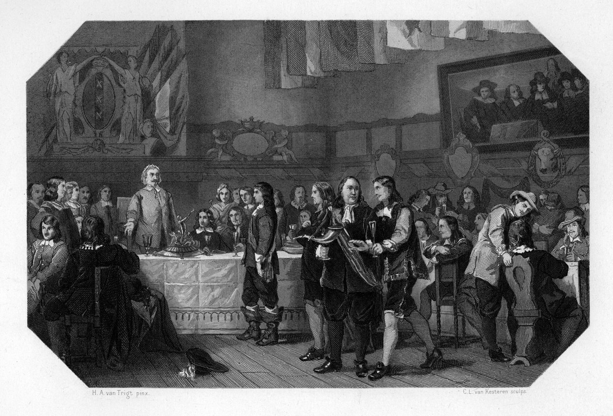Svátek svatého Lukáše, Amsterdam, Nizozemsko, 21. října 1653 1870. od Domenico del Barbiere