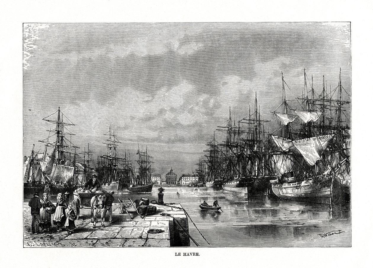 Le Havre, Normandie, severní Francie, 1879 od C. Laplante