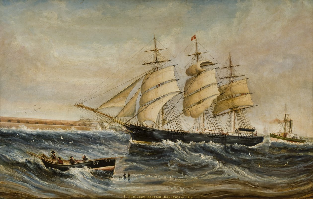 Agincourt vstupuje do Tyne od C. Robinson
