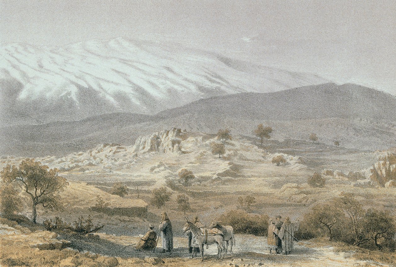 Mount Hermon. Lept od Schachera - Steinkopk J.F. Editore od C. Schacher