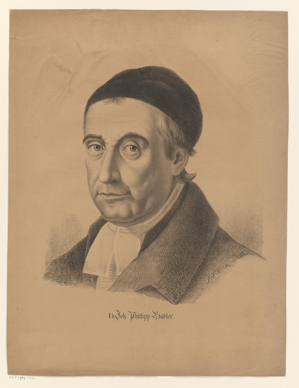 Portrét van Johanna Philippa Gablera D. Joh. Phillipp Gabler (titul na objektu) od C. Schenk