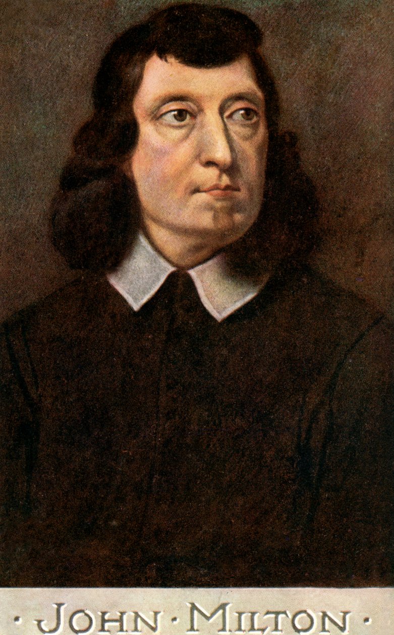 John Milton 1608-1674, anglický básník, počátek 20. století. od C. W. Quinnell