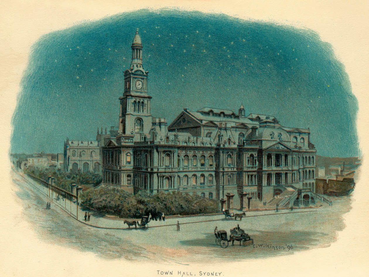 Radnice, Sydney, Nový Jižní Wales, Austrálie, 1896. od C. Wilkinson