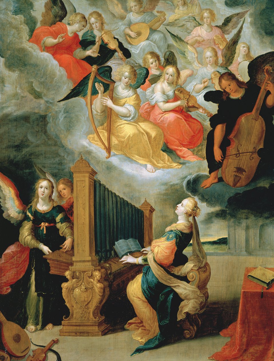 Svatá Cecílie, 1647 od C. de and Francken Bailleur