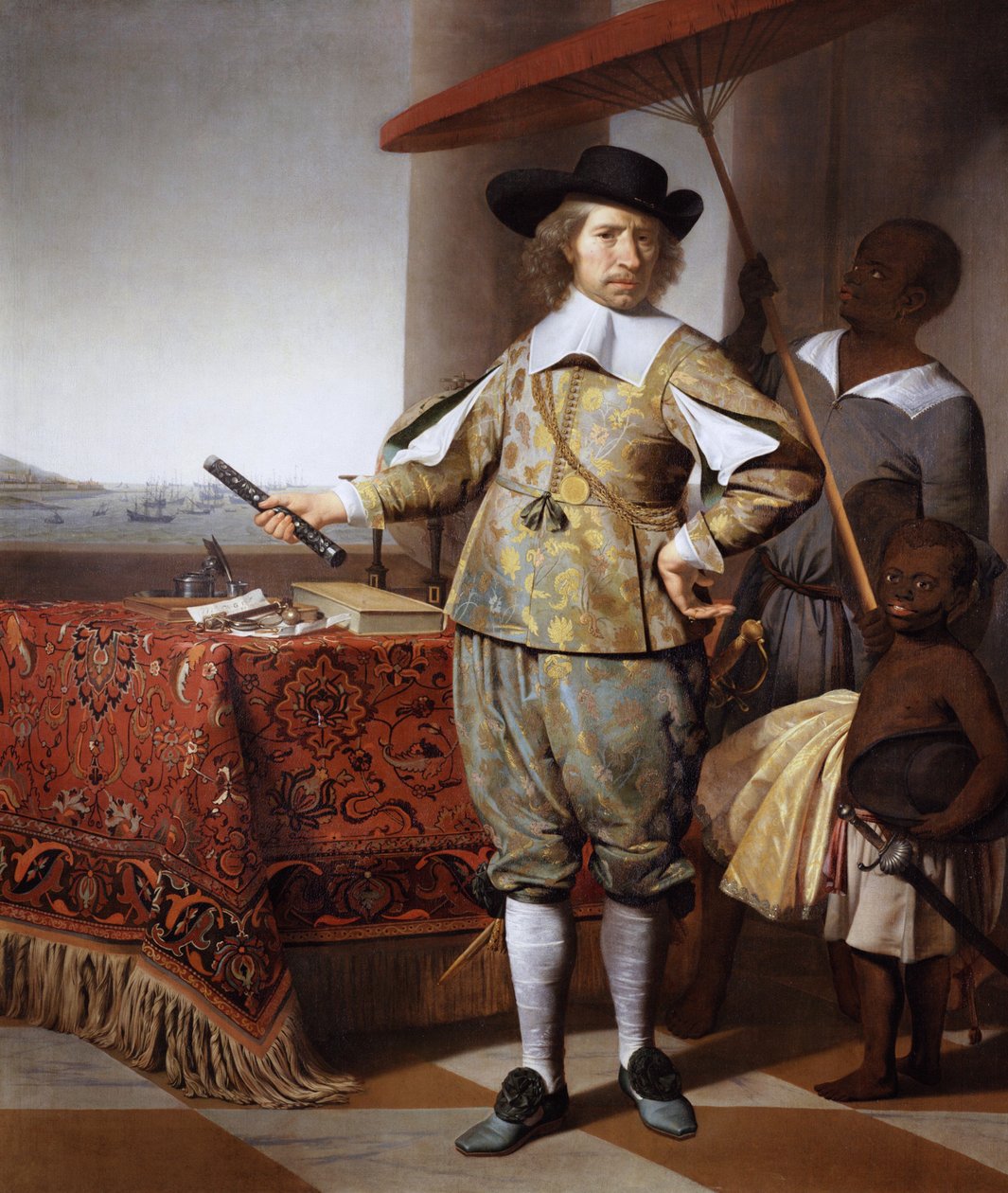 Holandsky: Portrét Wollebranta Geleynsena de Jongha (1594-1674) Portrét Wollebranda Geleynsena de Jongha (1594-1674) se sluhou a dítětem od Caesar van Everdingen