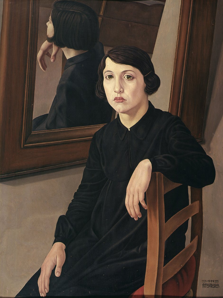 Dívka před zrcadlem, 1932. od Cagnaccio di San Pietro