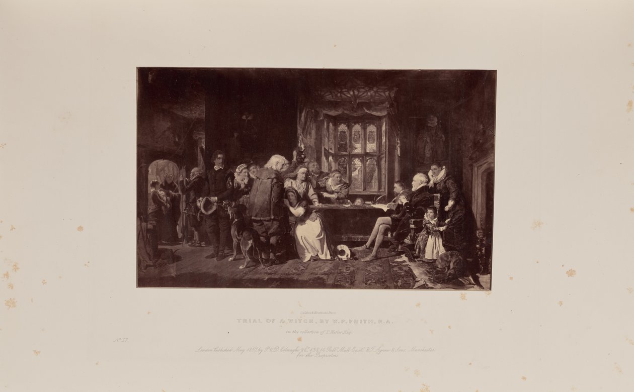Proces s čarodějnicí, autor: W. P. Frith, R. A. od Caldesi and Montecchi