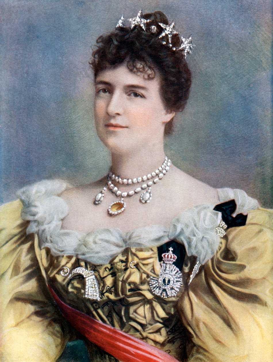 Amélie Orleánská, portugalská královna, konec 19.-začátek 20. století. od Camacho
