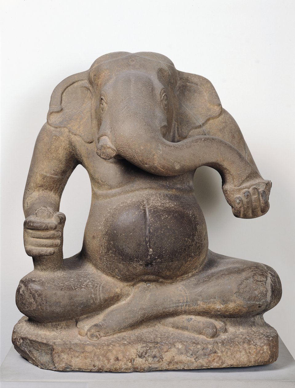Ganesh, z Tuol Pheak Kin, provincie Kandal, 7.-8. století (pískovec) od Cambodian School