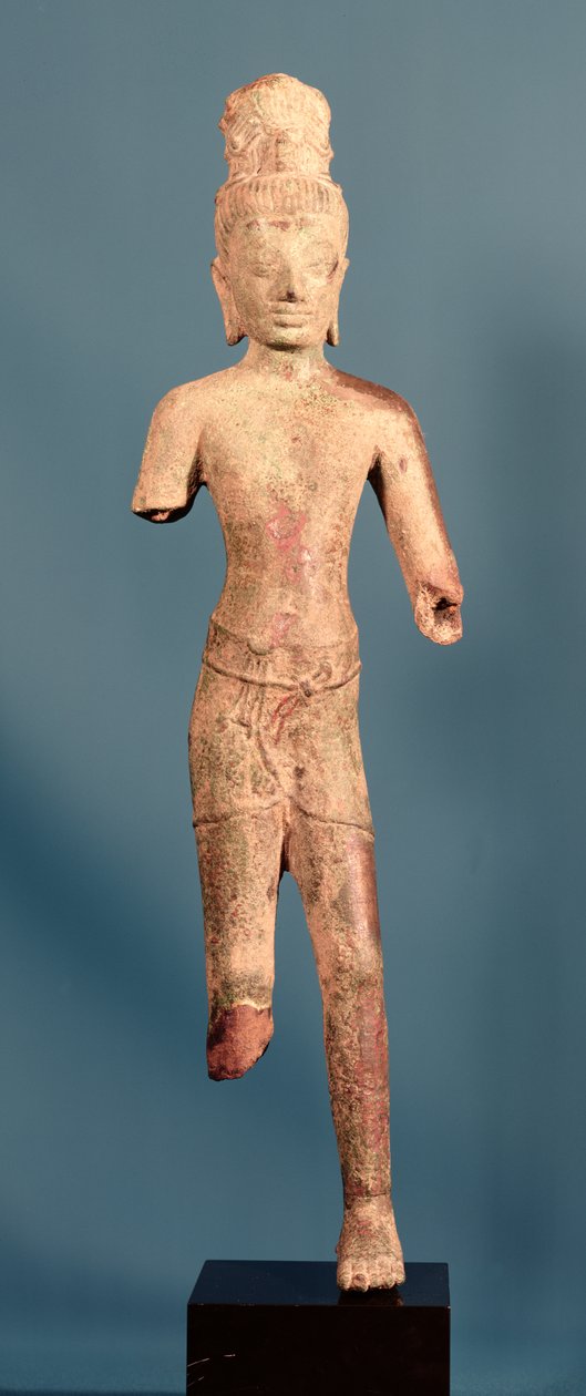 Maitreya Buddha, předkhmerská postava, počátek 8. století (bronz) od Cambodian School