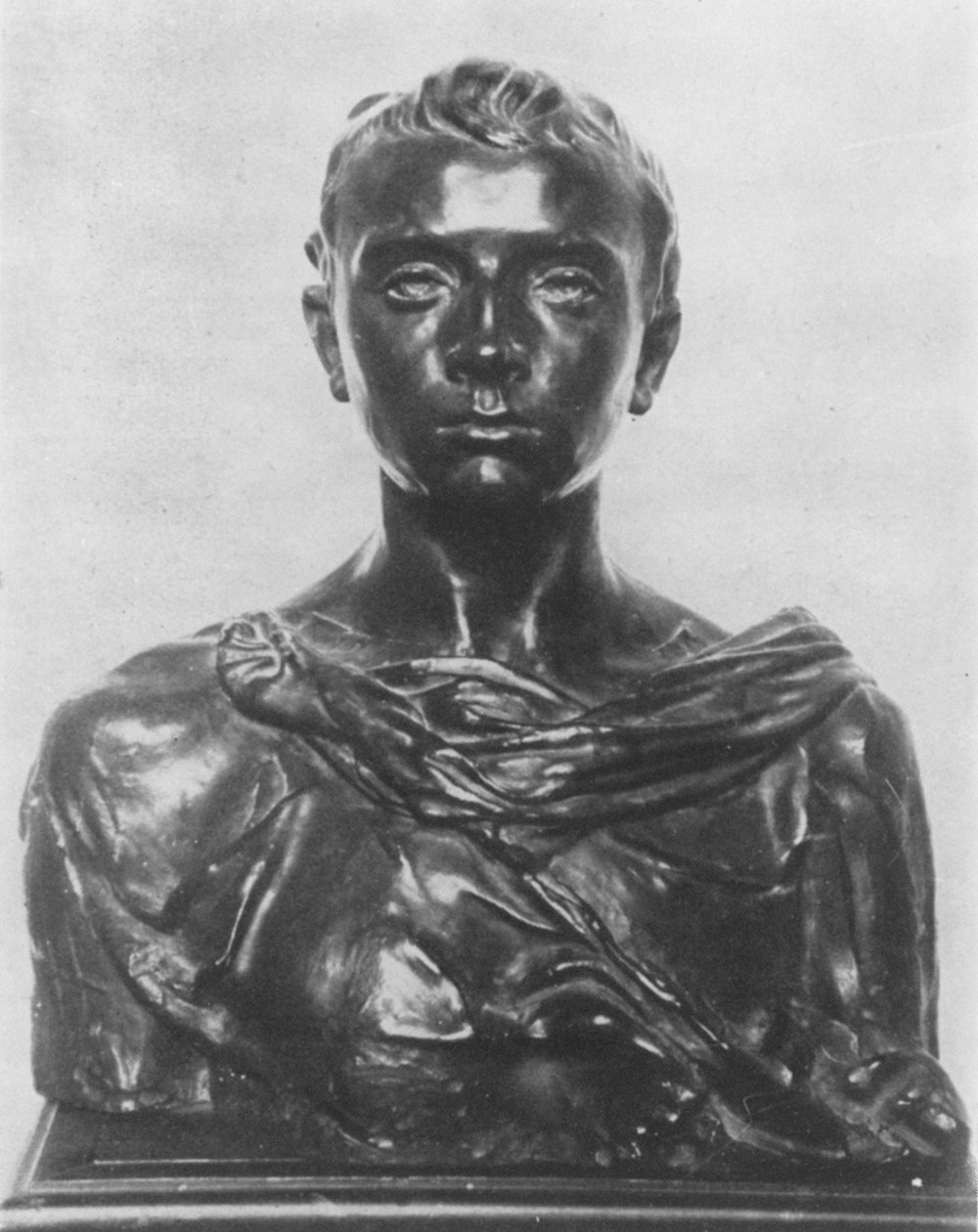 Busta Paula Claudela jako dospívajícího (bronz) od Camille Claudel