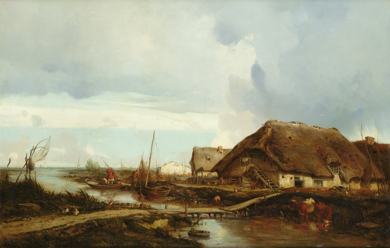 Pobřeží Normandie, 1848 od Camille Flers