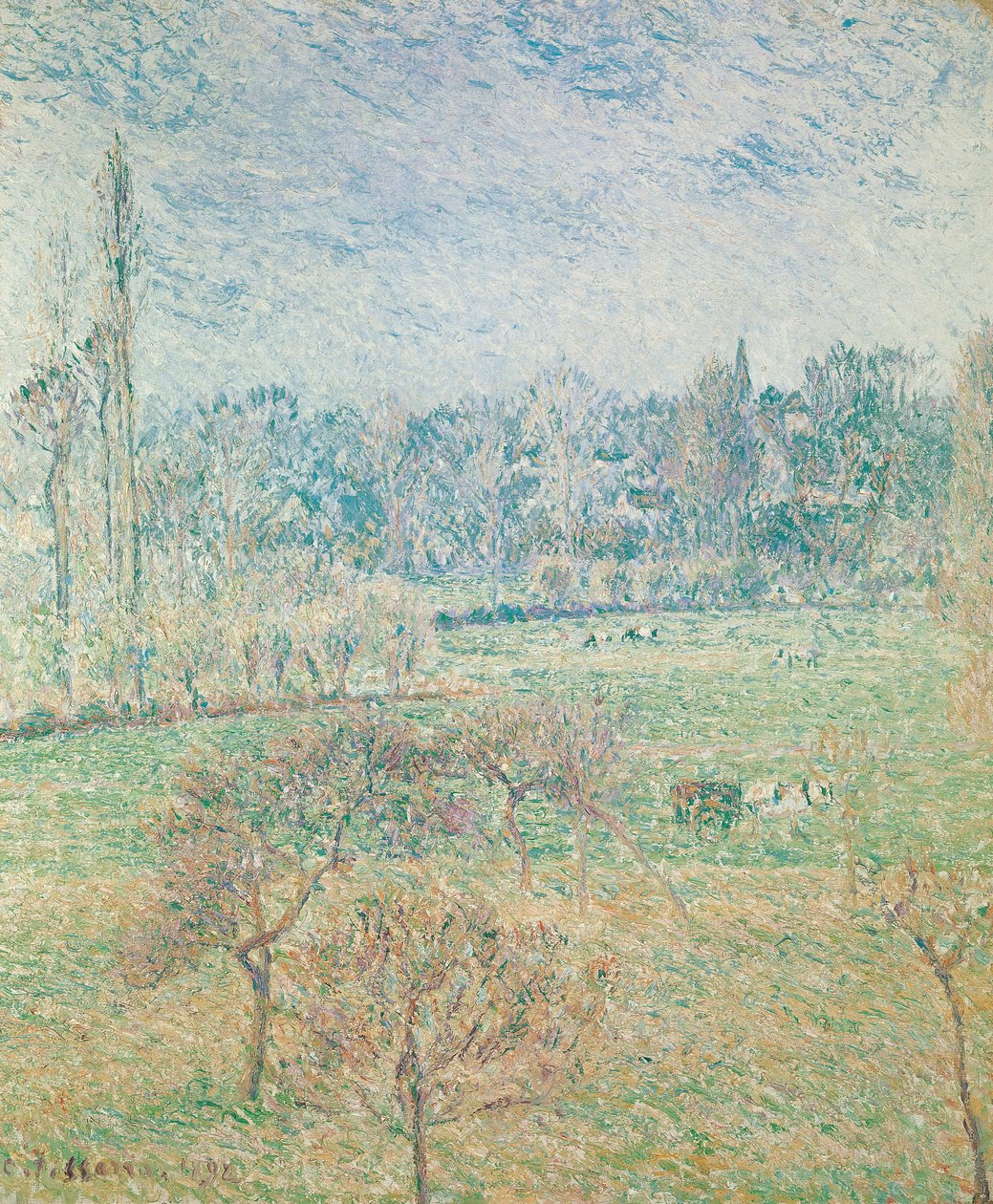 Podzimní ráno, 1892 od Camille Jacob Pissarro