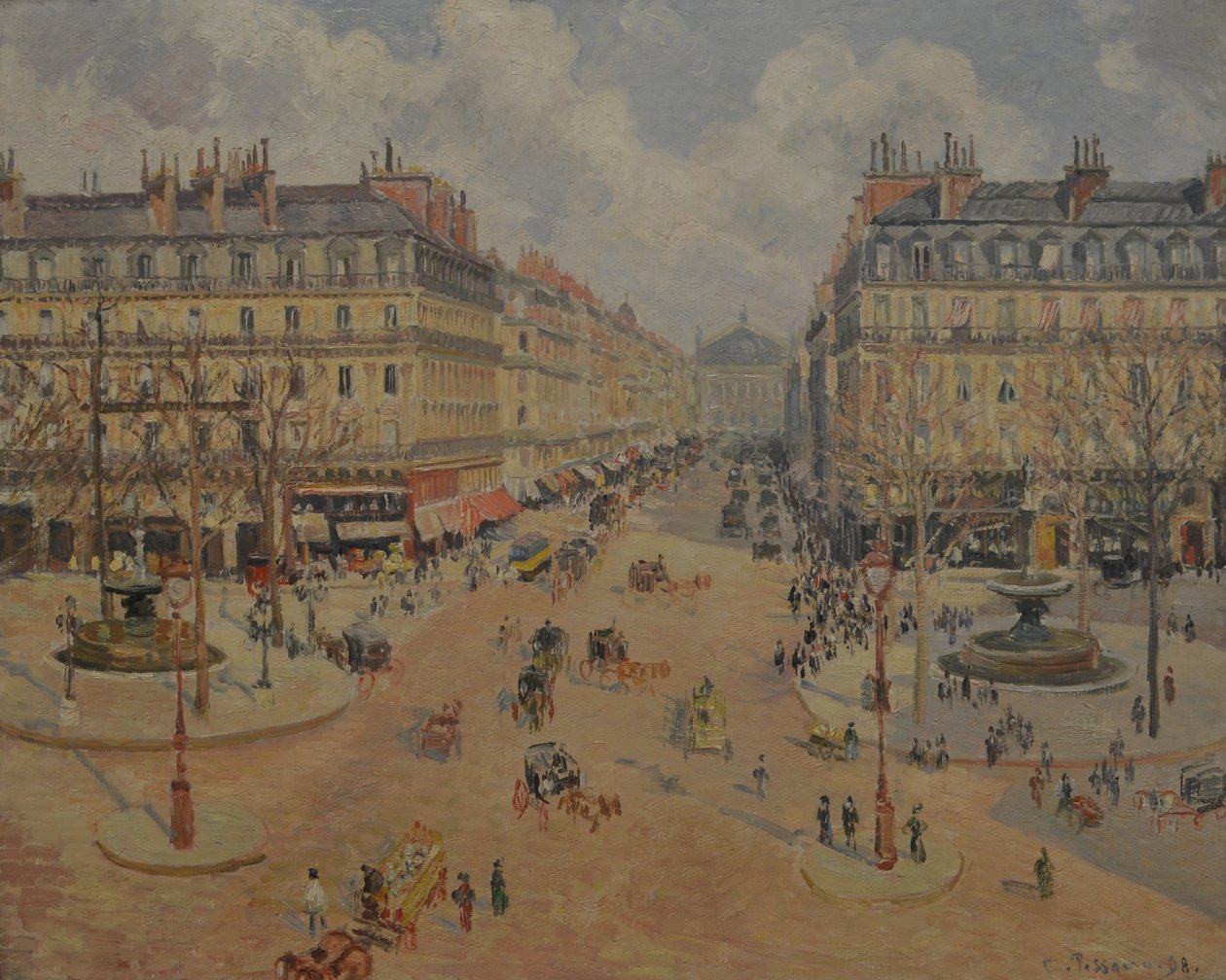 Avenue de lOpéra, Morning Sunshine od Camille Jacob Pissarro