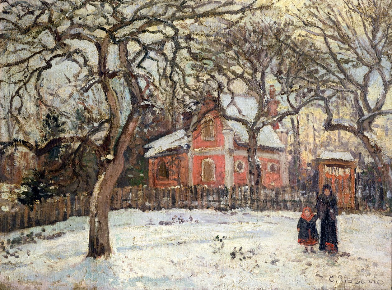 Chestnut Trees at Louveciennes, c.1871-2 od Camille Jacob Pissarro