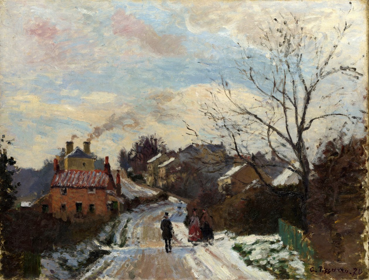 Fox Hill, Horní Norwood od Camille Jacob Pissarro