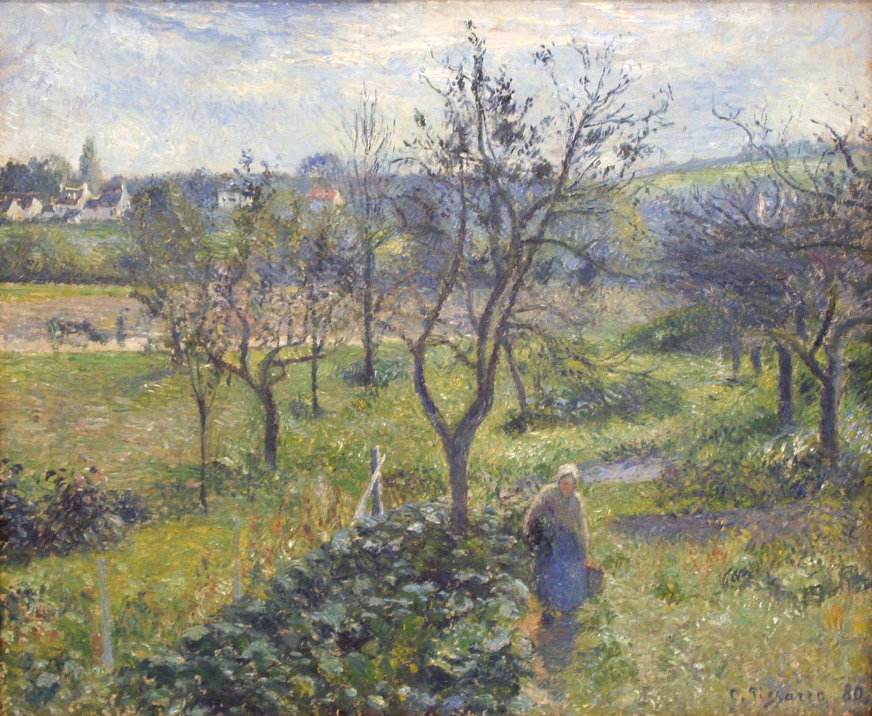 Zahrada ve Valhermeilu od Camille Jacob Pissarro