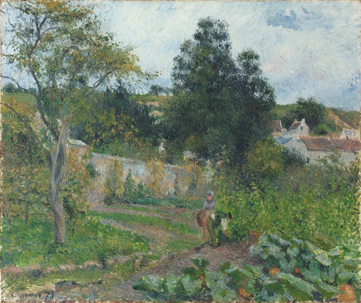 Zeleninová zahrada v Hermitage od Camille Jacob Pissarro