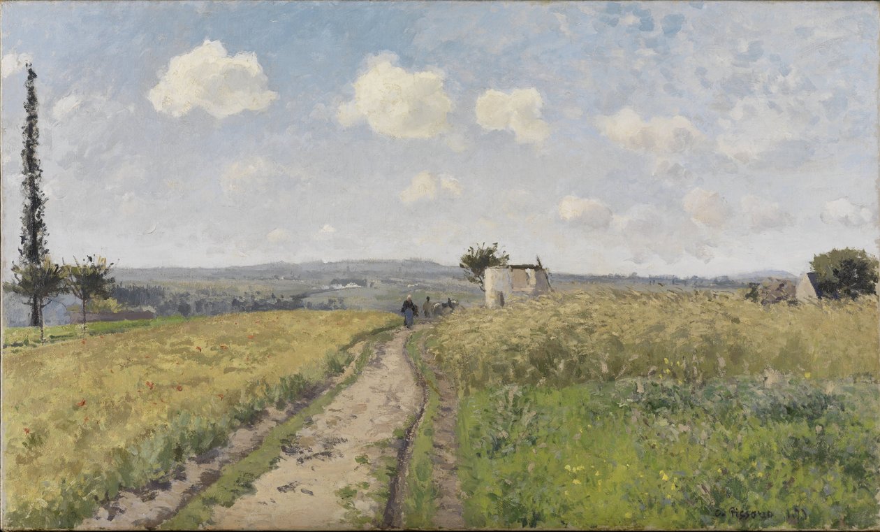 Červnové ráno v Pontoise od Camille Jacob Pissarro