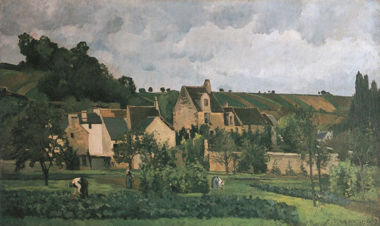 Ermitáž v Pontoise od Camille Jacob Pissarro