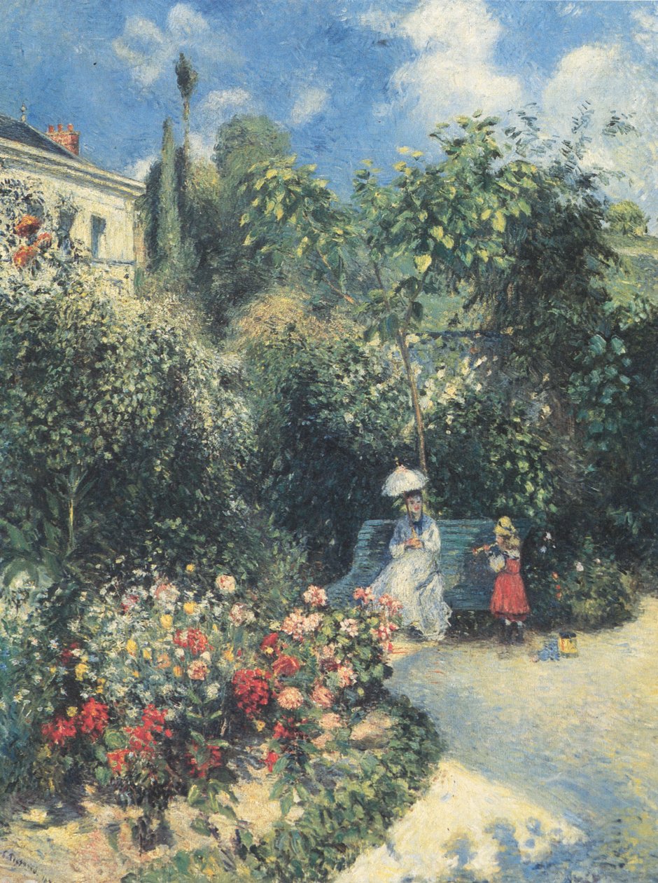 Zahrada v Pontoise od Camille Jacob Pissarro