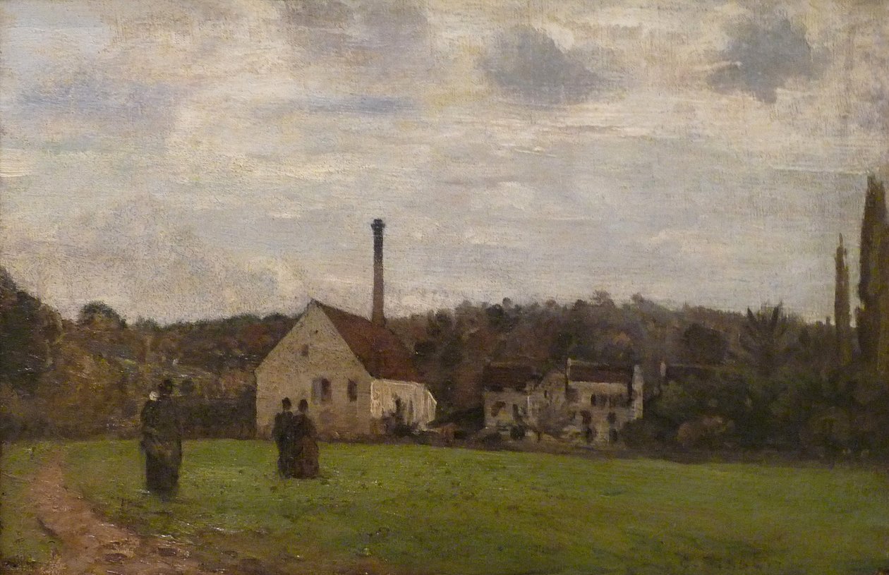Malá továrna od Camille Jacob Pissarro