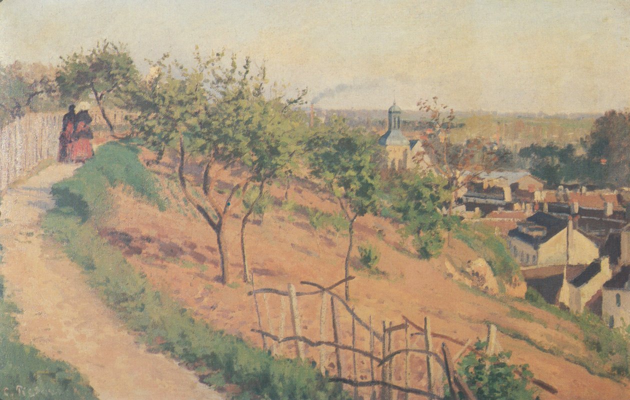 Sente de Justice, Pontoise od Camille Jacob Pissarro