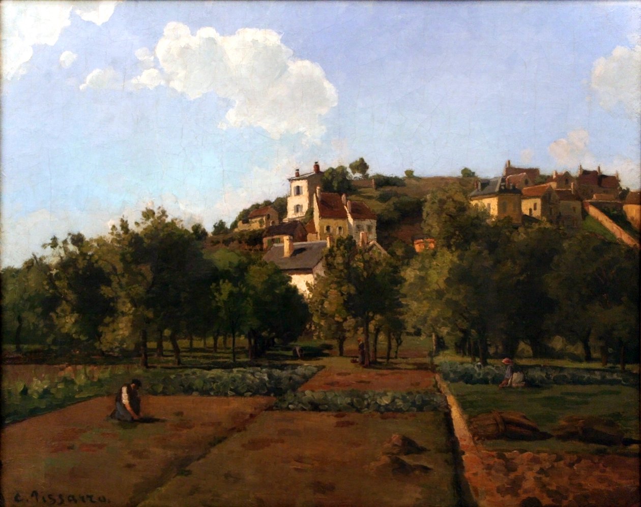 Le Gardin de Mauboisson, Pontoise od Camille Jacob Pissarro