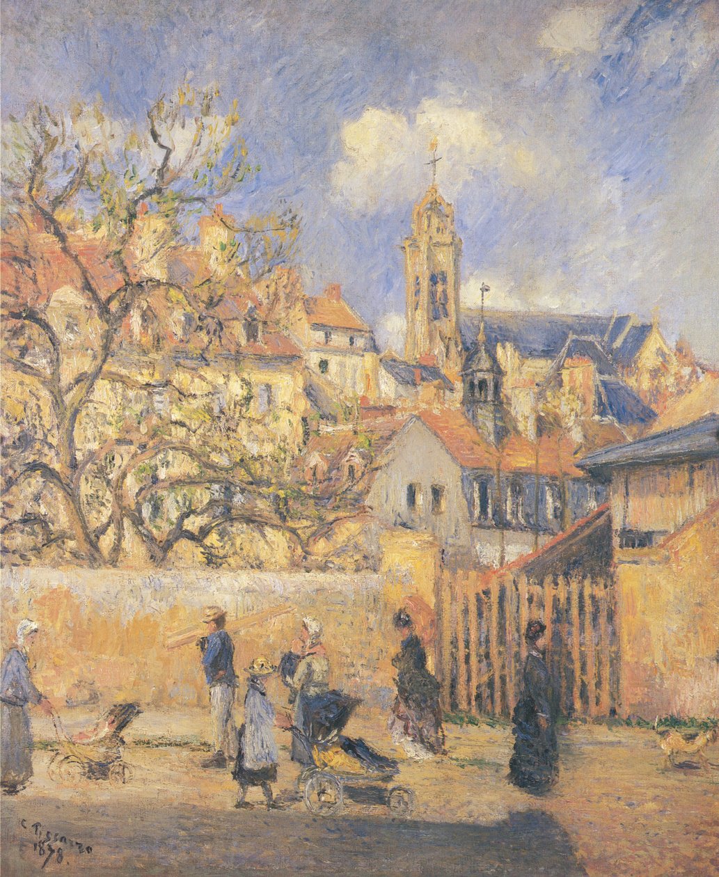 Parc aux Charette, Pontoise od Camille Jacob Pissarro