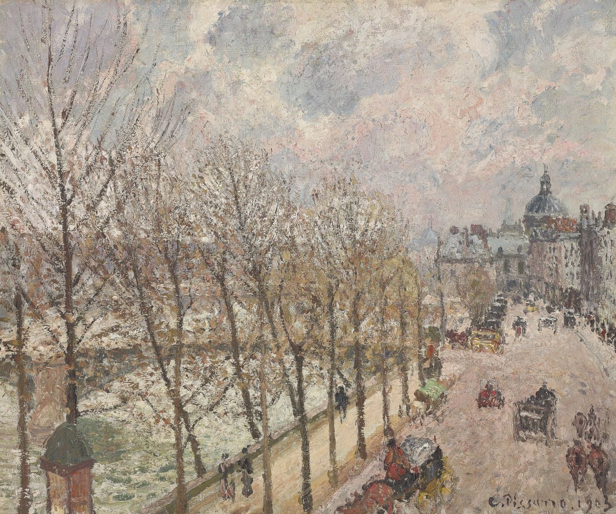 Quai Malaquais a institut od Camille Jacob Pissarro