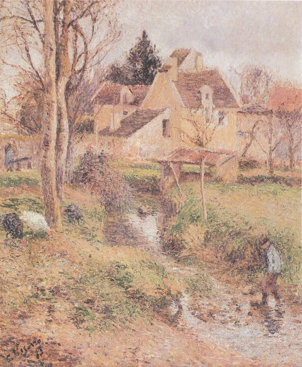 Ruisseau v Osny od Camille Jacob Pissarro