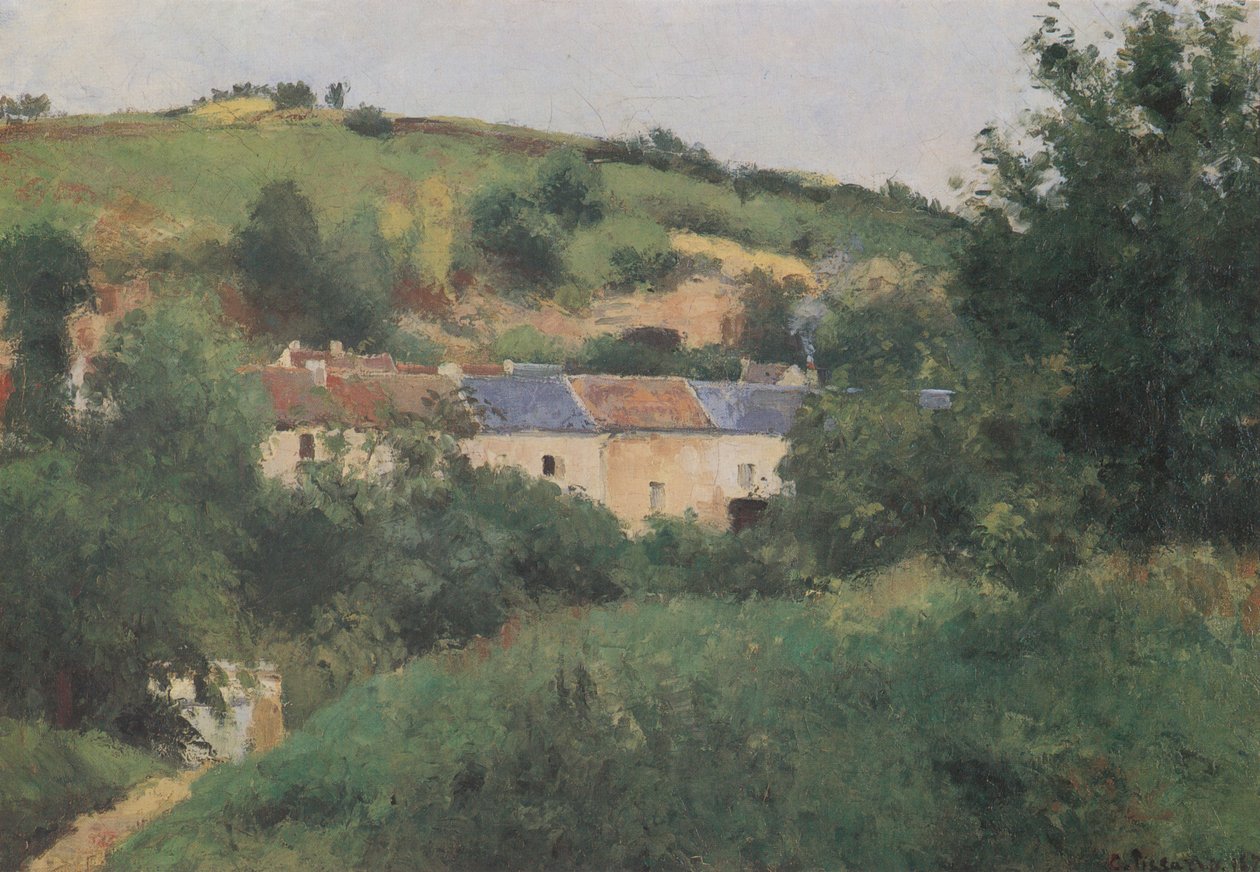 Stezka po vesnici od Camille Jacob Pissarro