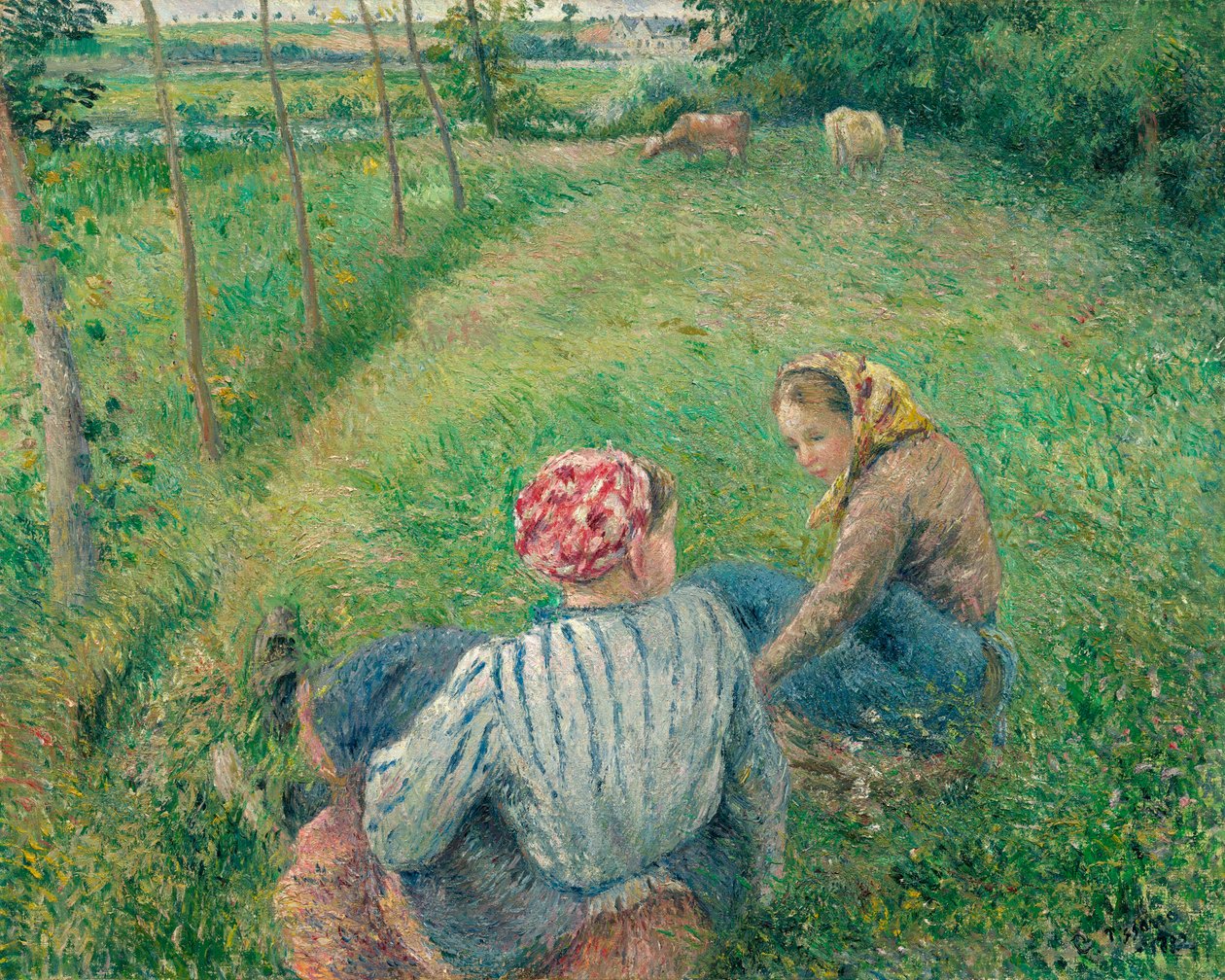 Mladé rolnické dívky od Camille Jacob Pissarro