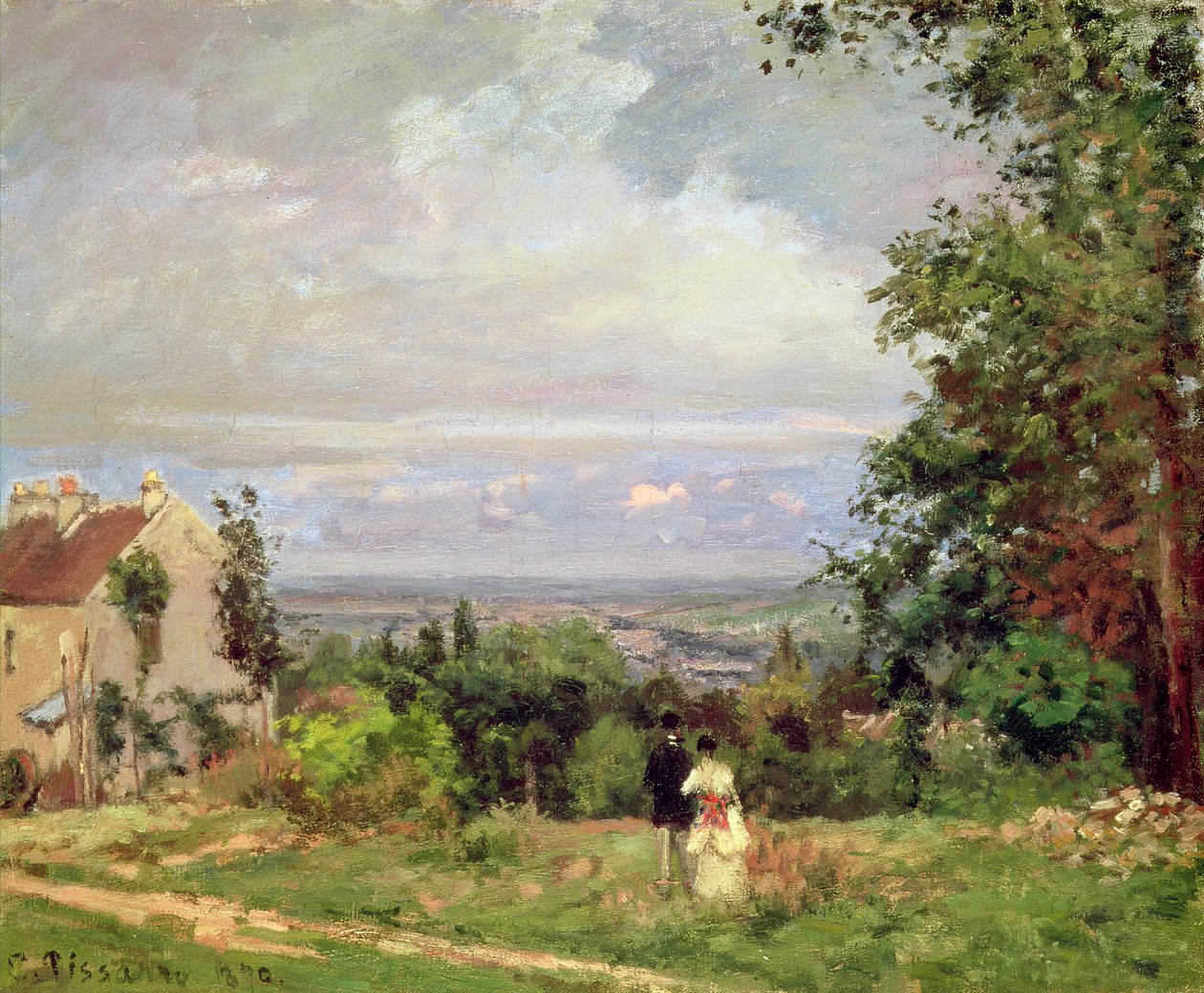Louveciennes, 1870 od Camille Jacob Pissarro