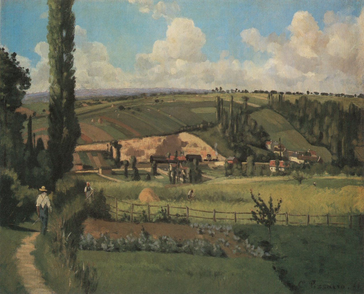 Krajina s Pâtis, Pontoise od Camille Jacob Pissarro