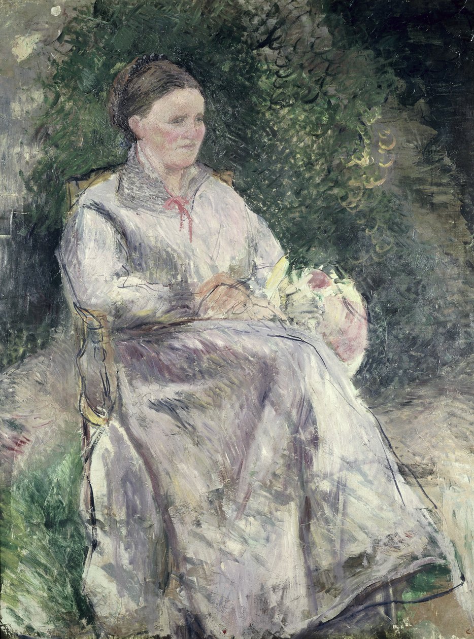 Portrét Julie Velayové, manželky umělce, kolem roku 1874 od Camille Jacob Pissarro