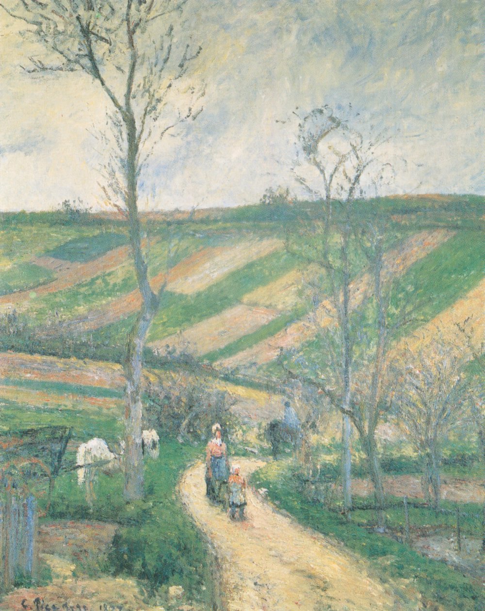 Route du Fond de L´Hermitage, Pontoise od Camille Jacob Pissarro