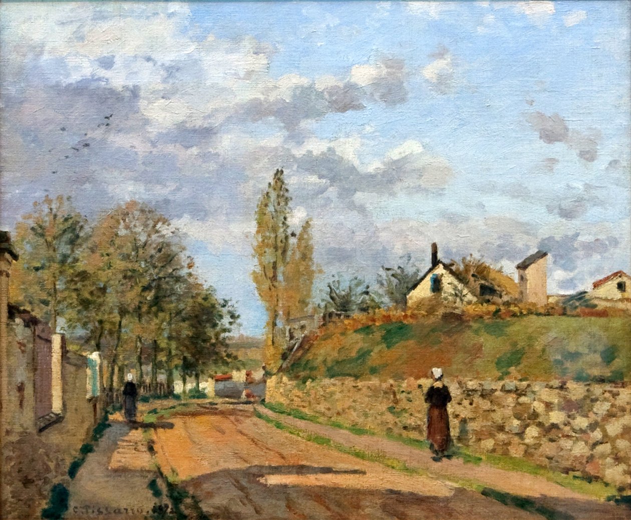 Rue de Beaujour, Pontoise od Camille Jacob Pissarro