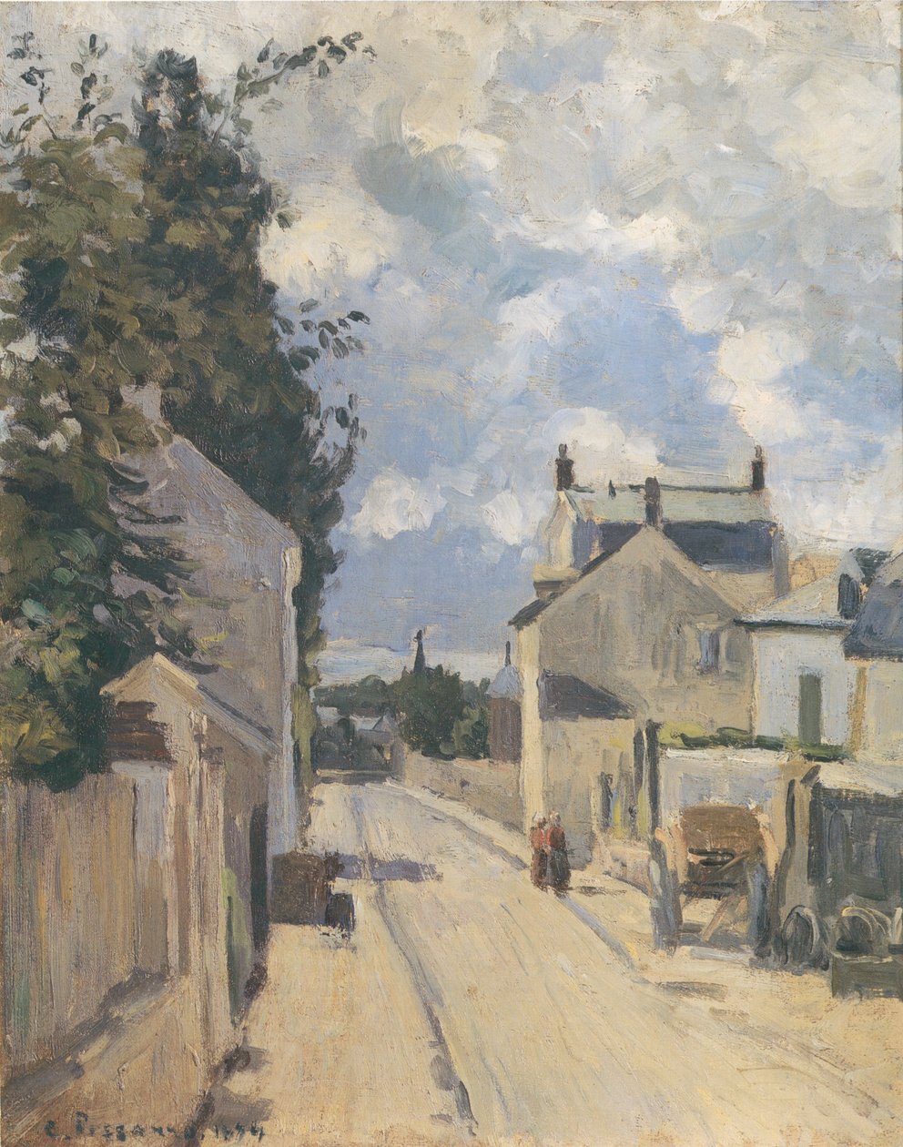 Rue de L´Hermitage Pontoise od Camille Jacob Pissarro