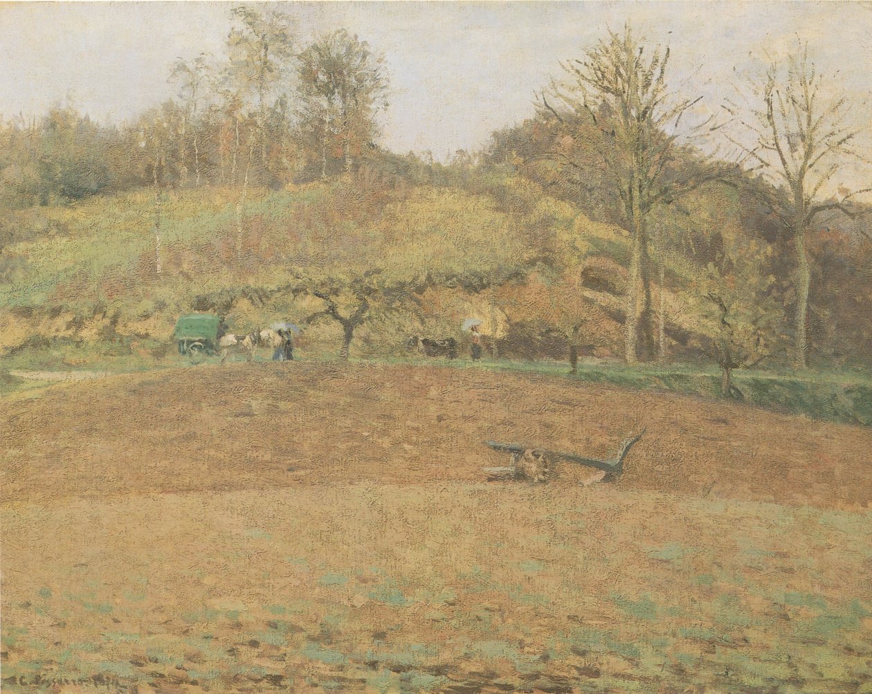 Zoraná země od Camille Jacob Pissarro